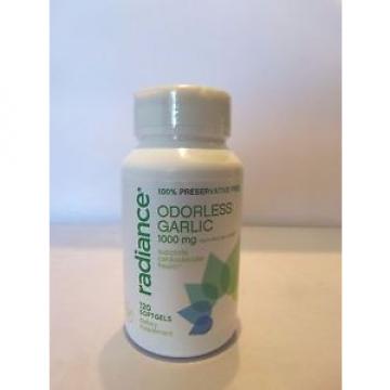 Radiance Odorless garlic (120 SoftGels) Supports Cardiovascular Health 1000MG