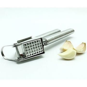 New and Improved EcoJeannie GP0001 Professional Garlic Press (with Hanging Hook,