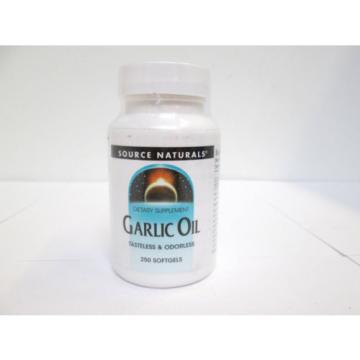 Source Naturals Garlic Oil Tasteless Odorless - 250 softgels [VS-A-S]