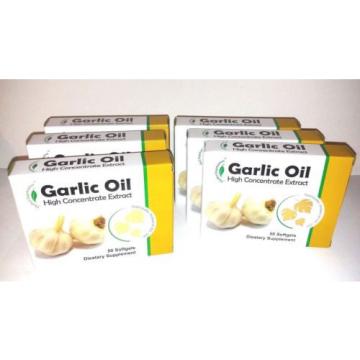 6 Box Garlic Oil Dietary Supplement 200 Softgels High Concentrate