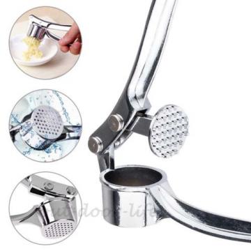 Stainless Steel Garlic Press Crusher Squeezer Masher Home Kitchen Minc