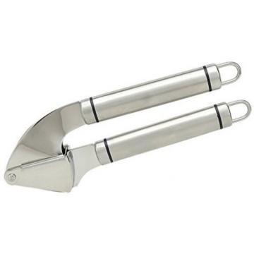 HeyLR Stainless Steel 18/8 Garlic Press Oval Handle Crush Garlic Cloves And