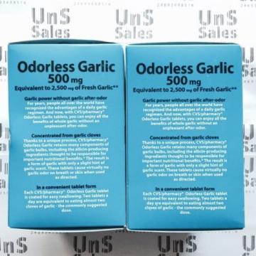 Lot of 2 Herbal Odorless Garlic Supplement Cardiovascular Health 400Tablet