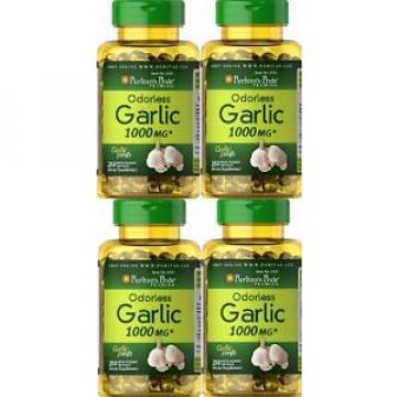 4  ODORLESS GARLIC 1000 MGR. 250 SOFTGELS