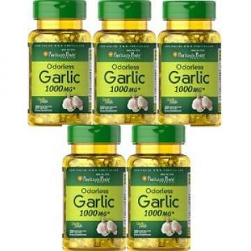 5  ODORLESS GARLIC 1000 MGR. 100 SOFTGELS