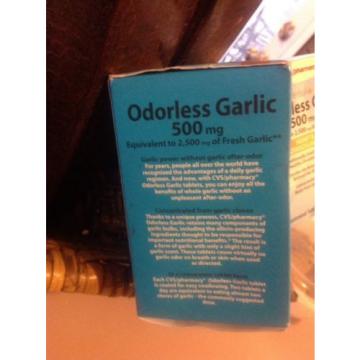 2 Boxes Herbal Odorless GARLIC 600 Tablets 9/17 E