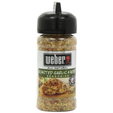 Weber Grill Seasoning, Roasted Garlic Herb, 2.75-Ounce (Pack of 6)