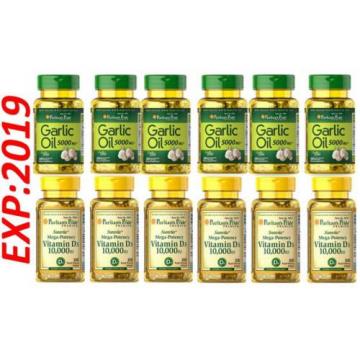 Wholesale Garlic Oil 5000mg-VitaminD3 10000 12X100= 1200 Health Very Fresh Pills