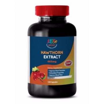 Dietary Blood Pressure Supplement - Hawthorn Leaf Extract 665mg - Garlic Bulbs 1