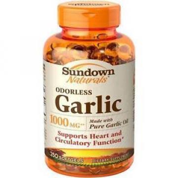 Sundown Naturals Odorless Garlic Softgels, 250ct 030768055332A924