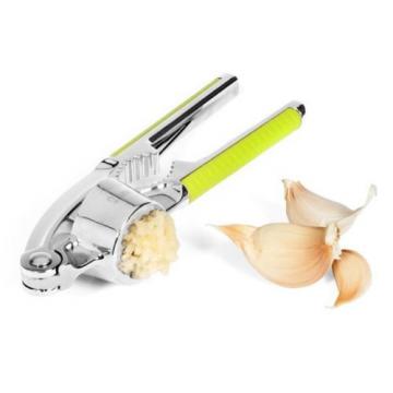 Garlic Press Crusher Mincer Offers Quick Easy to Clean Stainless Steel Gadgets