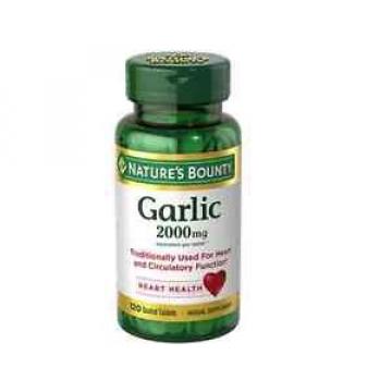 Nature&#039;s Bounty Garlic 2000mg, Tablets 120 ea (Pack of 9)