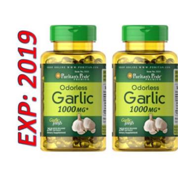 Wholesale Odorless Garlic 1000mg 7X250 gels Cholesterol Health Pills Antioxidant