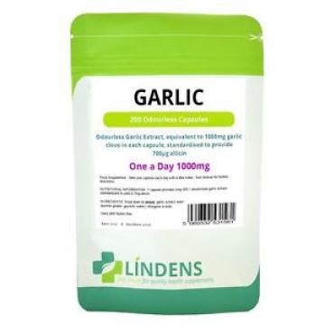 Garlic 1000mg, 200 Capsules