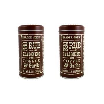 Trader Joe&#039;s BBQ Rub Steak Meat Seasoning Coffee Garlic Spice NEW Sealed 4-PACK