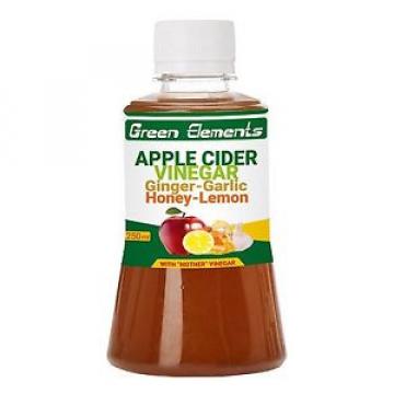 Green Elements Apple Cider Vinegar &amp; Ginger-Garlic,Honey -Lemon (250ml)