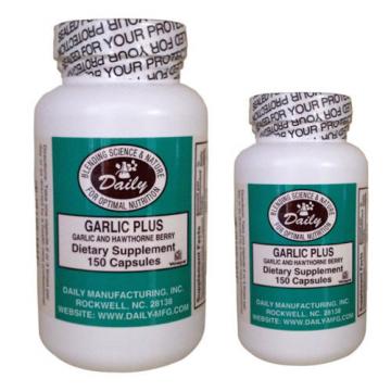 Daily Manufacturing - Garlic Plus - 150 Capsules - 2 and 3 Packs