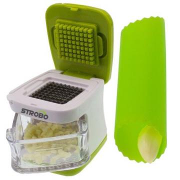 Garlic Press + Garlic Peeler Set - STROBO