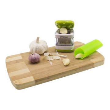 Garlic Press + Garlic Peeler Set - STROBO