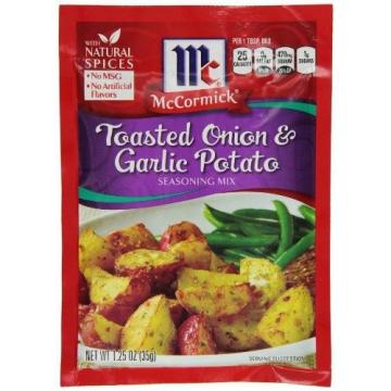 McCormick Potato Seasoning Onion and Garlic, 1.25 Ounce (Pack of 12)