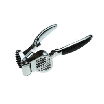 Stainless Chrome Garlic Press Crusher Easy Clean Grip Handle Dishwasher Safe