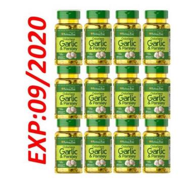 Wholesale Odorless Garlic and Parsley 12X100 Cholesterol Health Pill antioxidant