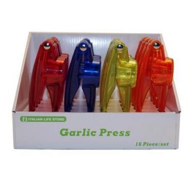 PLASTIC GARLIC PRESS GREEN ~ GARLIC MASHER ~ NEW