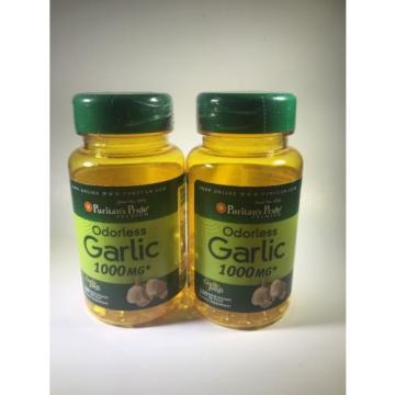 Puritan&#039;s Pride Odorless Garlic 1000mg Allicin Cholesterol Heart 200 Softgel