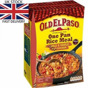 355G OLD EL PASO CHILLI &amp; GARLIC RICE KIT (1- 5 )