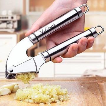 X-Chef Garlic Press, X Chef Garlic Mincer and Peeler Set Silicone Tube Roller