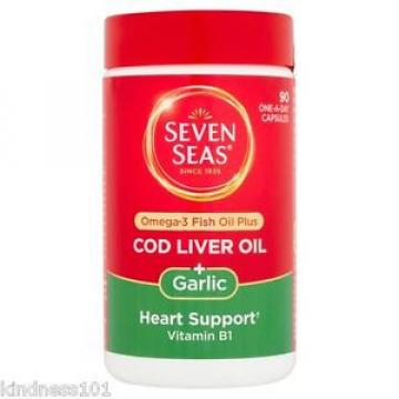 SEVEN SEAS OMEGA-3 FISH OIL PLUS COD LIVER OIL + GARLIC -  30 TABLETS