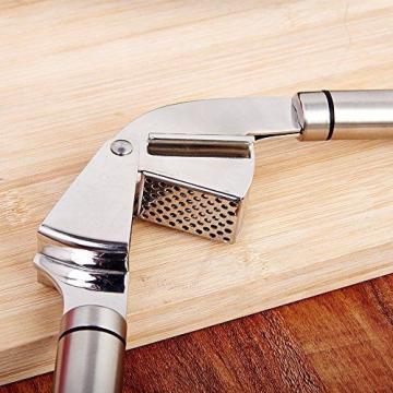 HST Heavy Duty 304 Stainless Steel Hand Squeeze Garlic Press Chopper Ginger