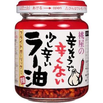 Momoya fried garlic chili oil hot sesame oil 110g from Japan