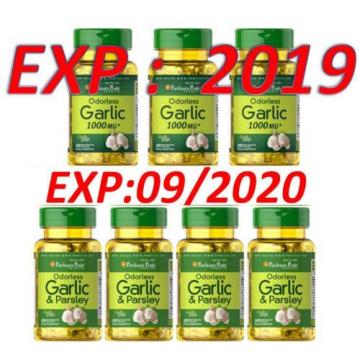 4 Odorless Garlic and Parsley/ 3 Odorless Garlic 1000mg Antioxidant 700 Softgels