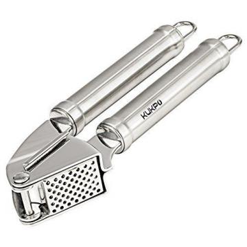 KUKPO Stainless Steel Garlic Press - Mincer - Peeler - Brush - Crusher Set Made