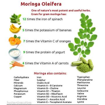 Moringa Oleifera &amp; Mangosteen + Garlic, Ginger &amp; Turmeric, 180 capsules - 500 mg