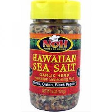 NOH Foods of Hawaii Hawaiian Garlic Herb Seasoning Grilling Salt 6 oz