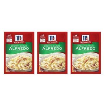 McCormick Creamy Garlic Alfredo Sacue Mix 3 Packet Pack