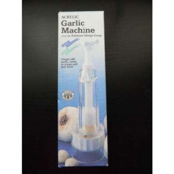 Acrylic Garlic Machine Garlic Press Onion Press Ginger Press Vtg. 1993 New A2