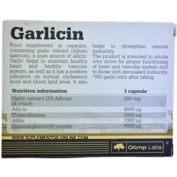 OLIMP Garlicin Odourless Garlic Extract 30caps