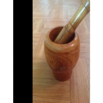 BAMBOO MIXING BOWL FOR  GARLIC SPICE CRUSHER SET