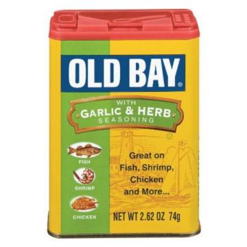 Old Bay Seasoning with Garlic &amp; Herb  2.62 Ounce (74 g)(Pack of 12)