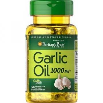 Puritan&#039;s Pride Garlic Oil 1000mg x100 Rapid Release Capsules