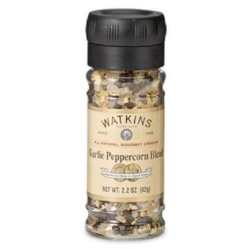 J.R. WATKINS Garlic Peppercorn Grinder Spice Blend, 2.2 oz. and Kosher