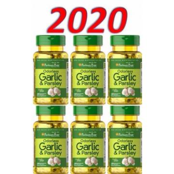 Wholesale Odorless Garlic and Parsley 6X100 Cholesterol Health Pills antioxidant