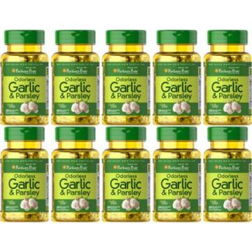 Wholesale Odorless Garlic and Parsley 6X100 Cholesterol Health Pills antioxidant