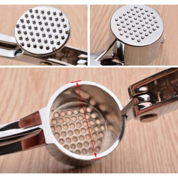 Kitchen Star Premium Stainless Steel Garlic Press Crusher Squeezer Masher Tool