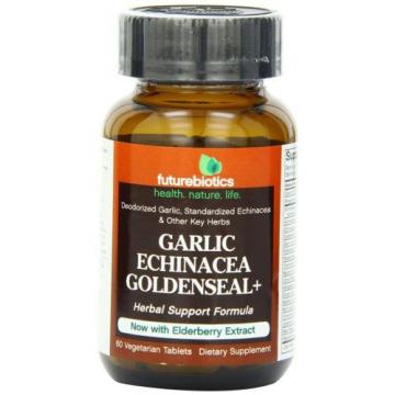 FutureBiotics Garlic Echinacea Goldenseal Plus - 60 Tablets, Exp:05/2017