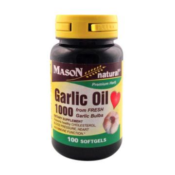 Mason Naturals Garlic Oil  100 softgels - New Item