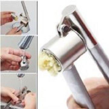 High End Professional Grade Stainless Steel Easy to Use and Clean Garlic Press